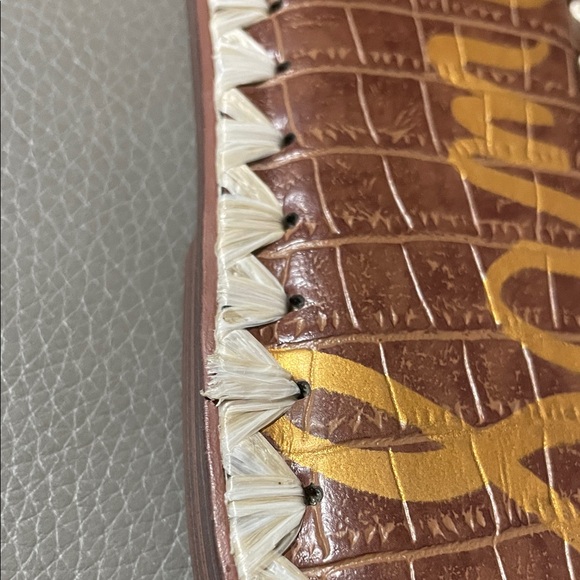 Sam Edelman Georgia Women's Lilac Raffia Slide Sandals - Picture 8 of 10